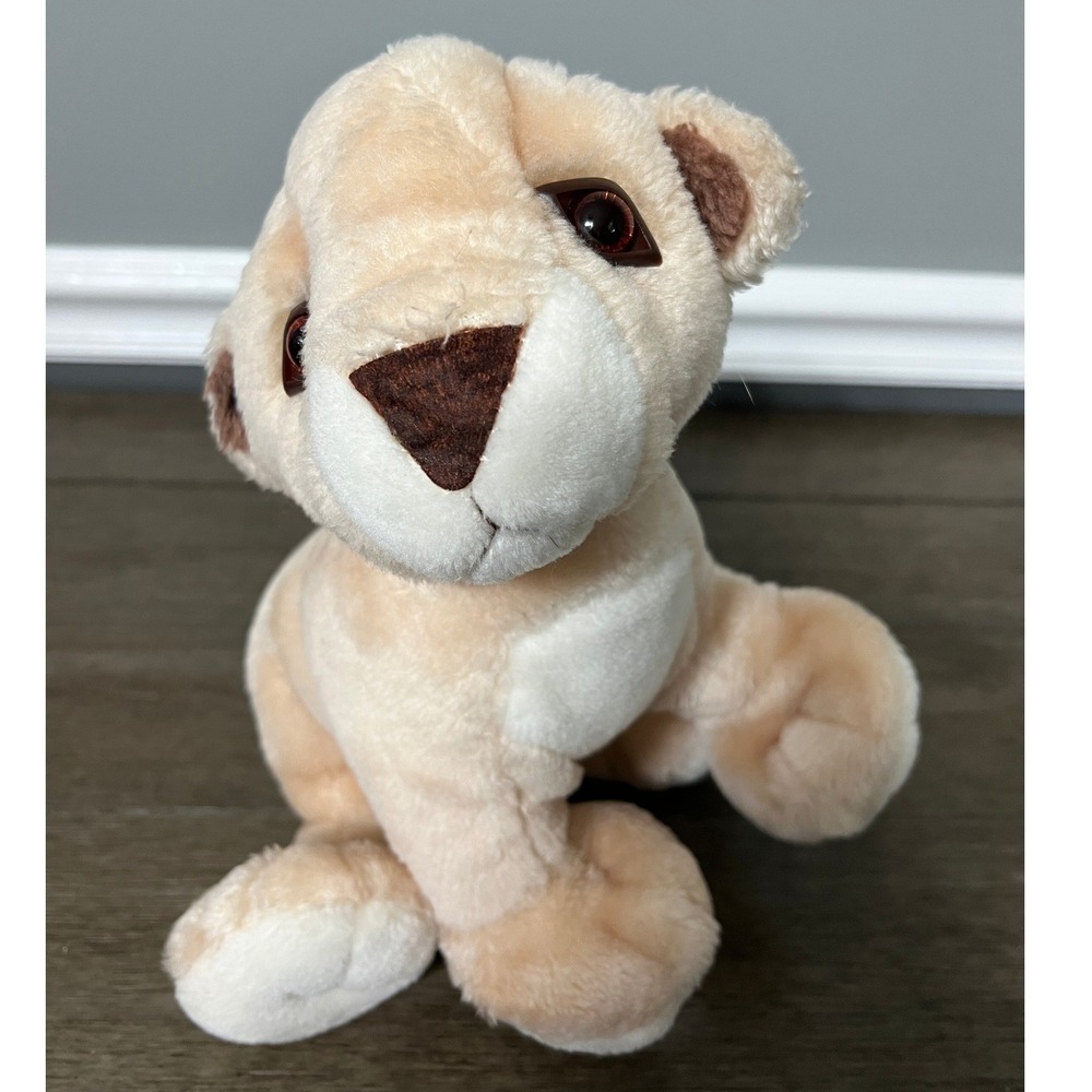 Lion Cub Plush Stuffed Animal Tan Brown Accents Lion King Character Family Toy